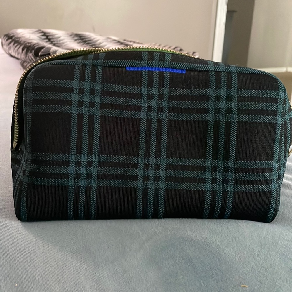 Rothy’s Cedar Plaid Universal Pouch EUC